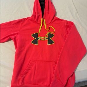 Neon pink underarmour sweatshirt